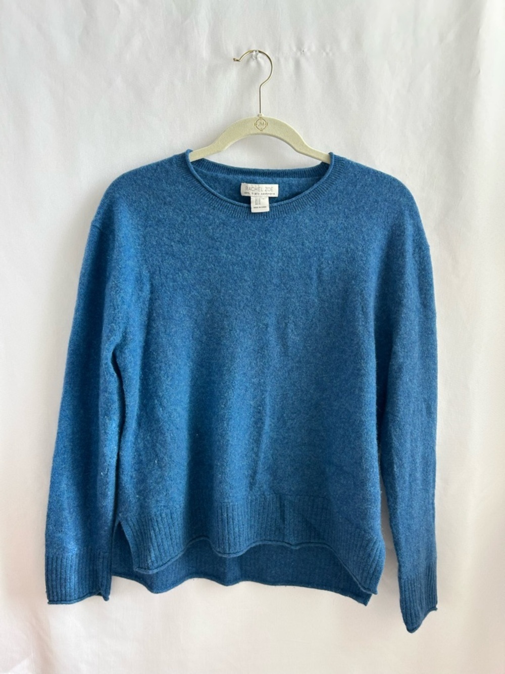 Rachel Zoe 100% Cashmere Crewneck Pullover Sweater - Picture 3 of 6